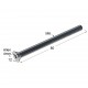 COUNTERSUNK ALLEN  CONNECTION BOLT M6x80 / GALVANIZED ΒΙΔΕΣ ΓΙΑ ΚΥΛΙΝΔΡΙΚΑ ΠΑΞΙΜΑΔΙΑ